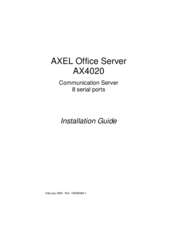 Axel AX4020 Installation Manual