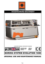 Maggi EVOLUTION 1000 User And Maintenance Manual