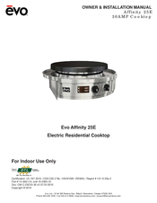 Evo affinity 25E Owners & Installation Manual