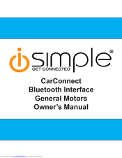 Isimple CarConnect Owner's Manual