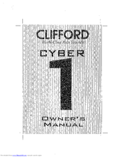 Clifford Cyber 1 Owner's Manual