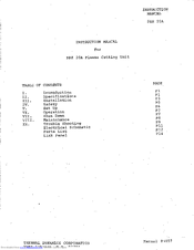 Thermal Arc PAK 20A Instruction Manual