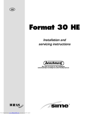 Sime Format 30 HE Installation And Servicing Instructions