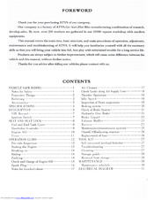 Chongqing Astronautic Bashan Motorcycle Manufacturing BS250S-4 User Manual