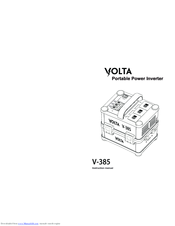 VOLTA V-385 Instruction Manual