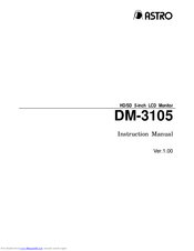 ASTRO DM-3105 Instruction Manual