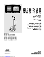 Tennant FM-43-SS Operator's Manual
