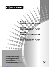 MC Crypt CDMP-68U Operating Instructions Manual