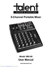 Talent MIX-06 User Manual