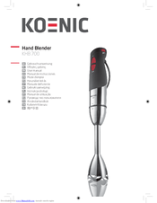 Koenic KHB 700 User Manual