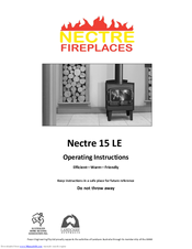 Nectre Fireplaces 15 LE Operating Instructions Manual
