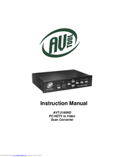 AU Tool AVT-3190HD Instruction Manual