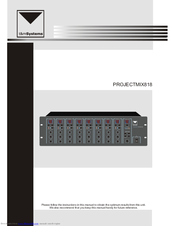 T&M PROJECTMIX818 User Manual