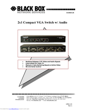 Black Box AC505A-2A Instruction Manual