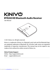 Kinivo BTR200 User Manual