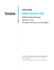 Synapse SNAP Connect E20 User Manual