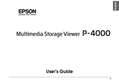 Epson P4000 - Multimedia Storage Viewer User Manual