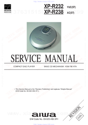 Aiwa XP-R232 Service Manual