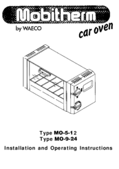 Waeco mobitherm MO-9-24 Installation And Operating Instructions Manual