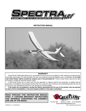 GREAT PLANES Spectra Instruction Manual