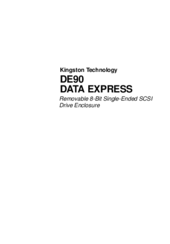 Kingston Technology DATA EXPRESS DE90 Installation Manual
