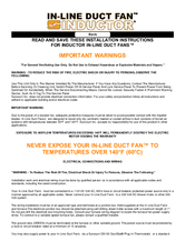 Suncourt DB100 Installation Instructions