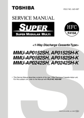 Toshiba MMU-AP0152SH-K Service Manual