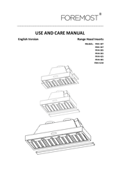 Foremost FRHI-30T Use And Care Manual
