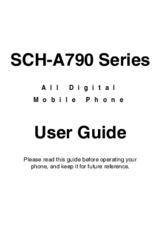 Samsung SCH-a790 Series User Manual