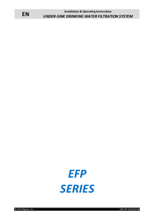 Aquion EFP30-Plus Installation & Operating Instructions Manual