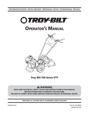 Troy-Bilt 700 SERIES Operator's Manual