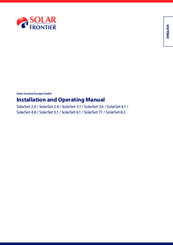 Solar Frontier SolarSet 3.6 Installation And Operating Manual
