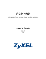 ZyXEL Communications P-334WHD User Manual