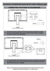 Nixeus NX-VUE27D Quick Setup Manual