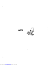 DewEze Manufacturing MC70 Owner's And Operator's Manual