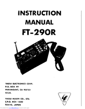 Yaesu FT-290R Instruction Manual