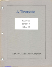 Teradata C09-0001-07 User Manual
