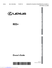 Lexus RES+ Owner's Manual
