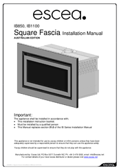 Escea Ib850 Manuals Manualslib