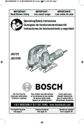 Bosch JS572E Operating/Safety Instructions Manual