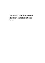 Axus Yotta Sport Hardware Installation Manual