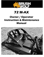 Brush Wolf 72 M-AX Owner's Operation Manual