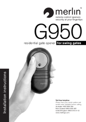 Merlin G950 Installation Instructions Manual
