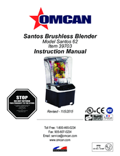 Omcan Santos 62 Instruction Manual