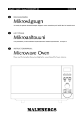 Malmbergs D90D23ETP-B5 Instruction Manual