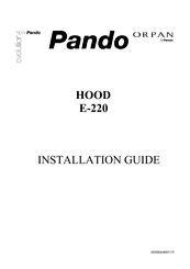 Pando E-220 Installation Manual