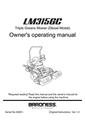 Baroness LM315GG Owner's Operating Manual