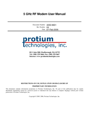 Protium 4050 User Manual