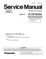 Panasonic CF-30FTB48NL Service Manual