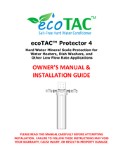 EcoTAC Protector 6 Owner's Manual & Installation Manual